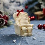 Sleepy Santa candle